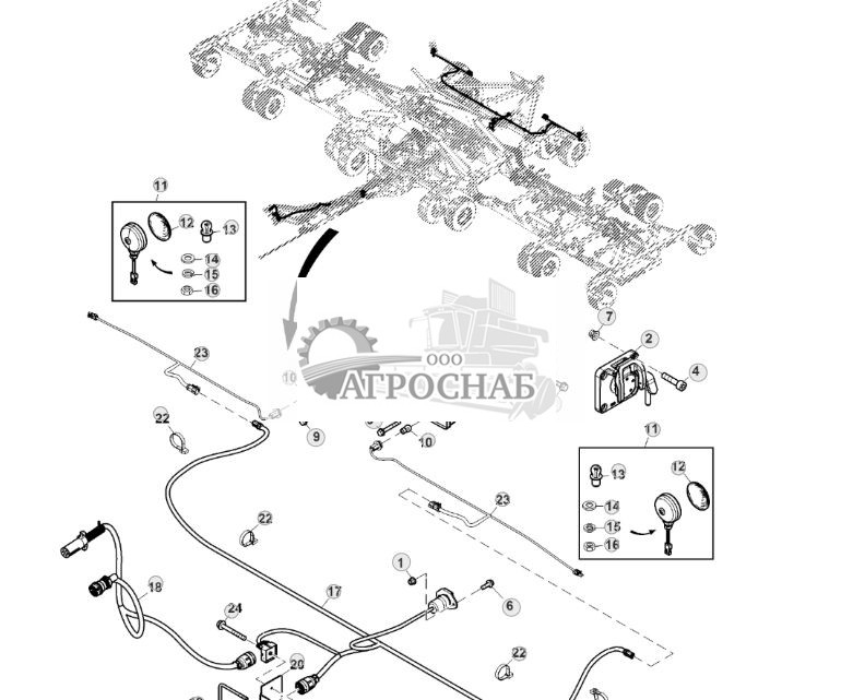 Жгут проводов, освещение (североамериканское исполнение) (775101 - ) - ST903305 83.jpg